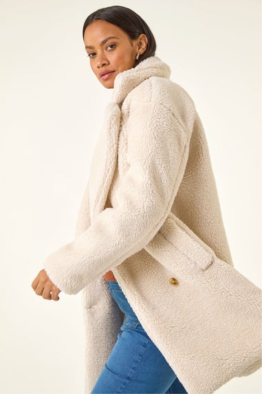 Dusk Ivory Oversized Boucle Coat