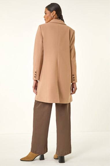 Roman Camel Tailored Single Breasted Coat