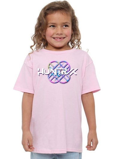 K-Pop Demon Hunters Kids Pink Pastel Logo T-Shirt (3-13yrs)