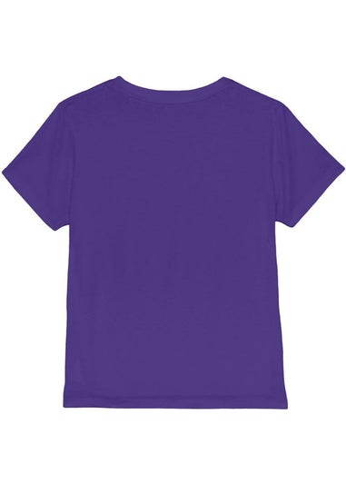 K-Pop Demon Hunters Kids Purple Pastel Logo T-Shirt (3-13yrs)