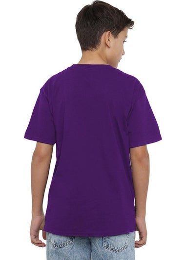 K-Pop Demon Hunters Kids Purple Huntr/X Anime T-Shirt (3-13yrs)