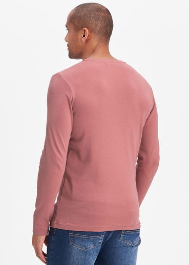 Cotton Traders Dusty Pink Long Sleeve Crew Neck Base Layer Top