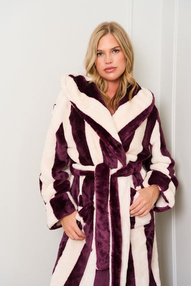 JimJam Black & White Stripe Robe
