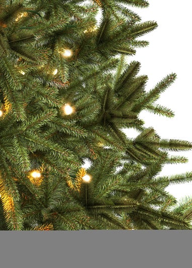 Charles Bentley Green Luxury 7ft Pre-Lit Faux Nordic Spruce Hinged Christmas Tree