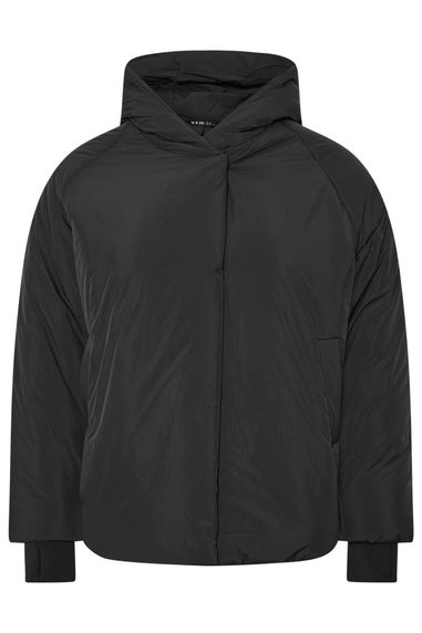 Yours Curve Black Padded Coat