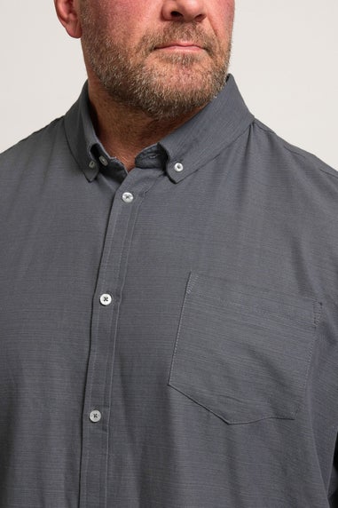 BadRhino Grey Long Sleeve Slub Shirt