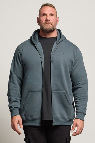BadRhino Storm Blue Zip Through Hoodie