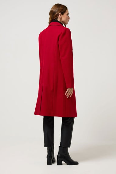 M&Co Red Midi Tailored Formal Coat
