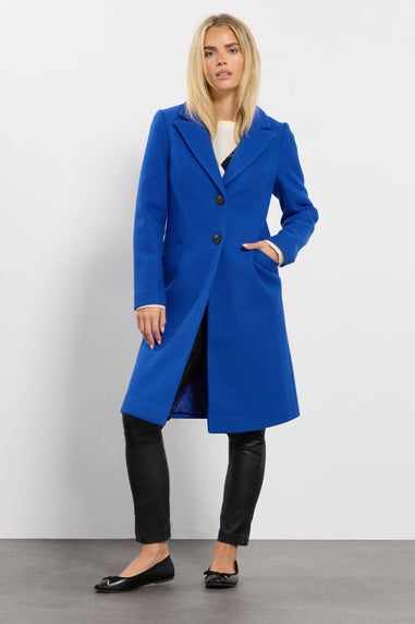 M&Co Petite Cobalt Blue Tailored Coat