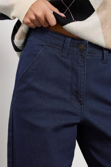 M&Co Petite Indigo Blue Wide Leg Jeans