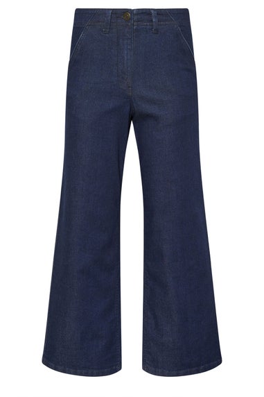 M&Co Petite Indigo Blue Wide Leg Jeans