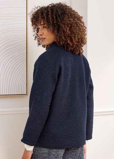Cotton Traders Navy Fleece Jacket