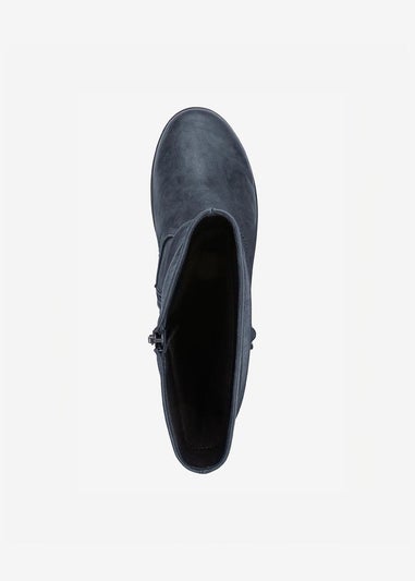 Cotton Traders Blue Stone Flexisole Mid-Calf Boots