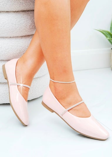 Love Lemonade Pink Crystal Belle Dolly Shoes