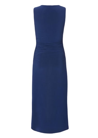 Quiz Navy Petite Midaxi Dress