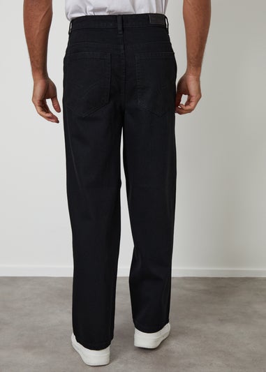 Threadbare Black Baggy Fit Jeans