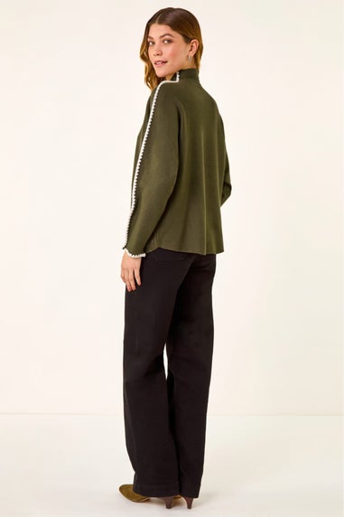 Roman Forest Hotfix Blanket Stitch Knit Jumper
