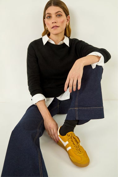 Roman Indigo Pocket Stretch Flare Jeans