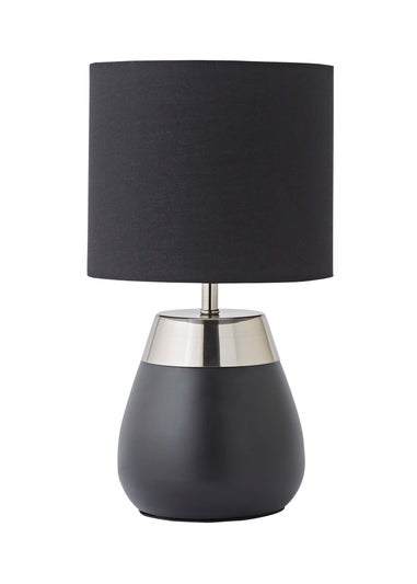ValueLights Hurst Black Touch Touch Table Lamp