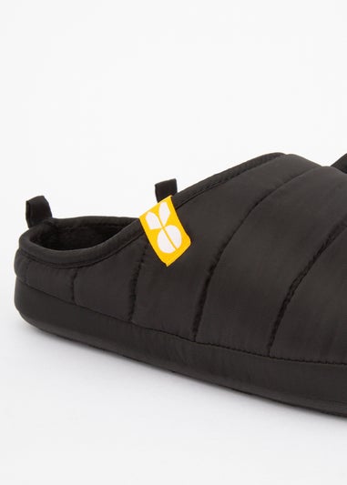 Crosshatch Black Padfoot Slippers