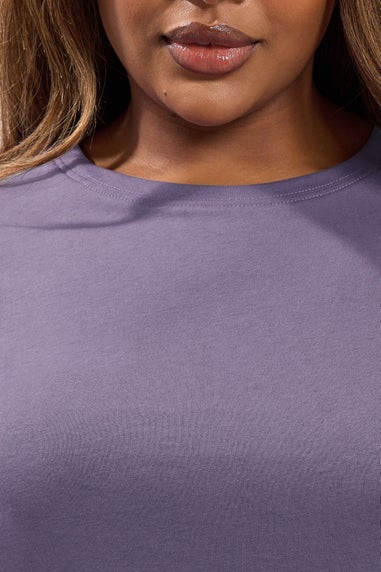 Yours Purple Relaxed Longline T-Shirt