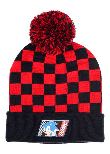 Sonic Checkers Kids Navy Hat & Glove Set