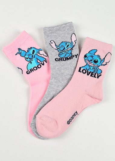 Disney Stitch Poses Kids 6 Pack Of Socks