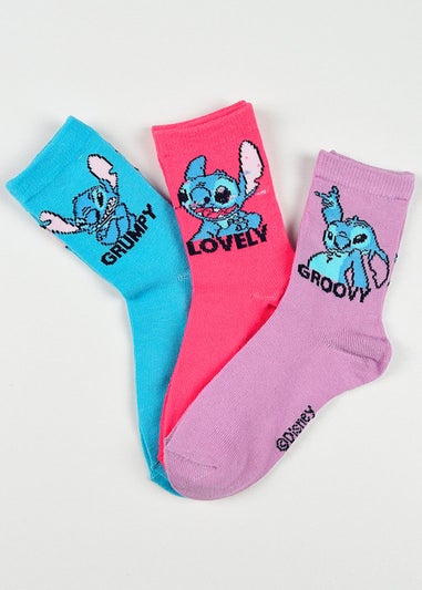 Disney Stitch Poses Kids 6 Pack Of Socks
