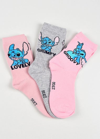 Disney Stitch Poses Kids 6 Pack Of Socks