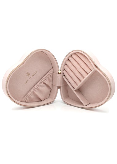 Say It With  Pink Heart Jewellery Box