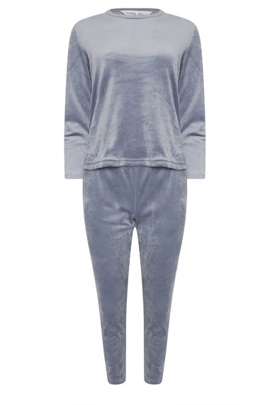 PixieGirl Petite Blue Luxe Fleece Pyjama Set