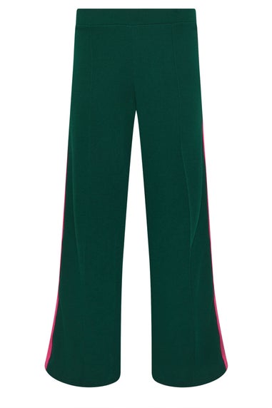 PixieGirl Petite Green & Pink Side Stripe Trousers