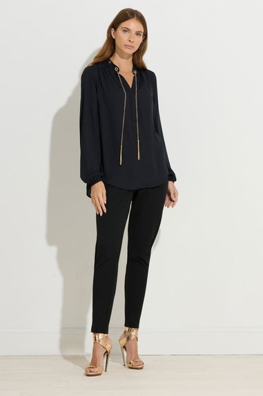 Star By Julien Macdonald Black Chain Blouse