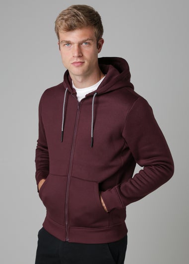 Tokyo Laundry Burgundy Zip-Through Hoody