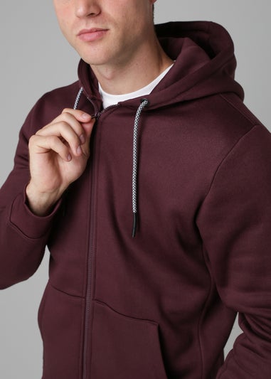 Tokyo Laundry Burgundy Zip-Through Hoody