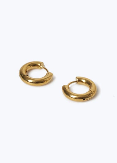 Muse Gold Thick Hoop Earrings