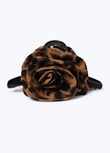 Muse Brown Leopard Print Claw Clip