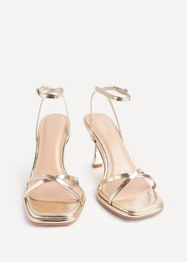 Linzi Verve Gold Crossover Stiletto Heel