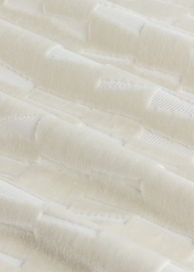 Paoletti Manhattan Velvet Room Darkening Eyelet Curtain Pair Ivory