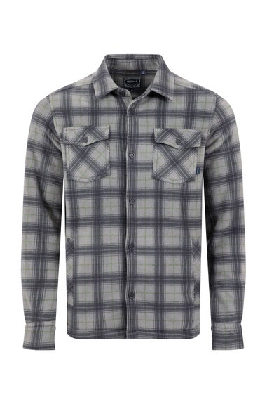 Weird Fish Cement Tyburn  Check Fleece Shacket