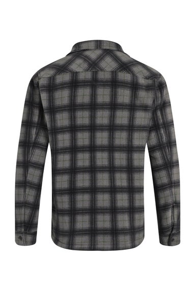 Weird Fish Cement Tyburn  Check Fleece Shacket