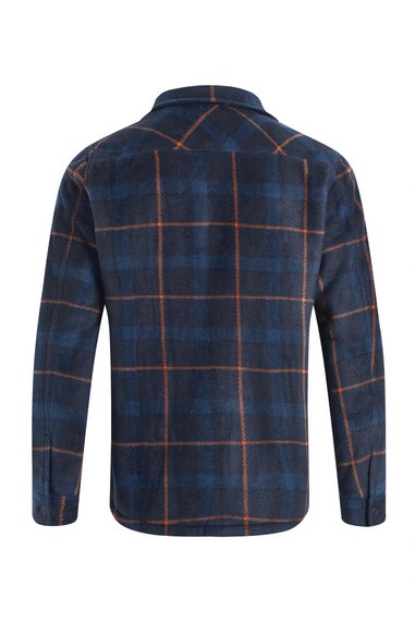 Weird Fish Navy Tyburn  Check Fleece Shacket