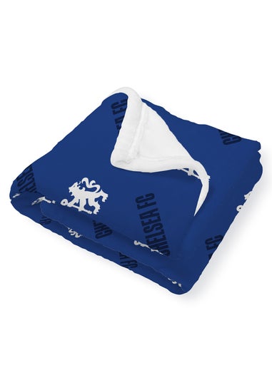 Chelsea FC Goal Blue Sherpa Fleece
