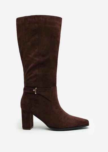 Where's That From Tamsin Brown PU Knee High Boots