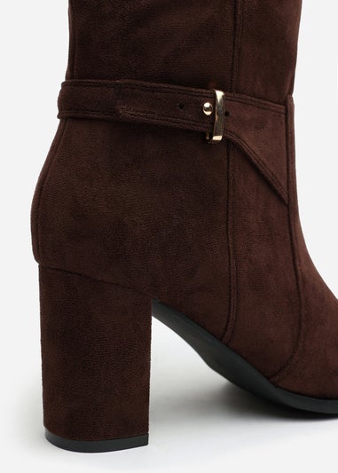 Where's That From Tamsin Brown PU Knee High Boots