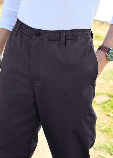 Cotton Traders Steel Grey Thermal Leisure Trousers 31" Leg