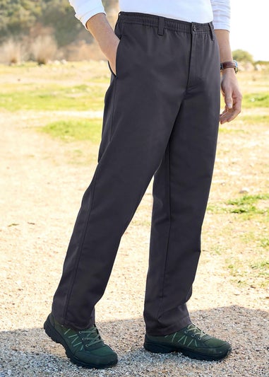 Cotton Traders Steel Grey Thermal Leisure Trousers 31" Leg