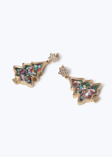 Muse Light Green Christmas Tree Earring