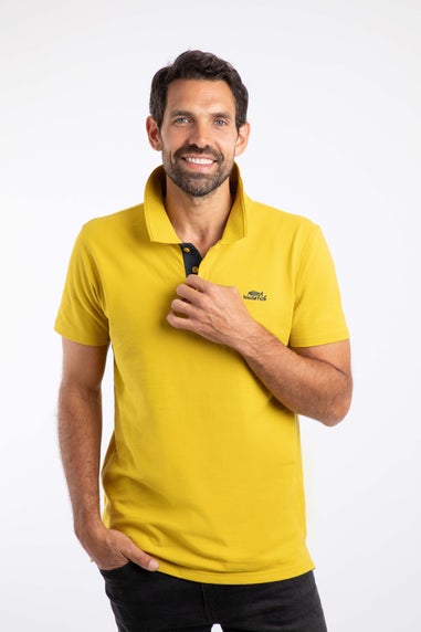 Weird Fish Antique Moss Miles Pique Polo Shirt