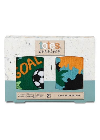 Totes Toasties Kids Original Slipper-Sox 2 Pack